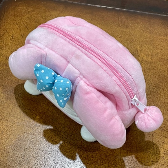My Melody Plush Cosmetic Makeup Pouch Travel Case Kawaii Sanrio Pink - Picture 5 of 11